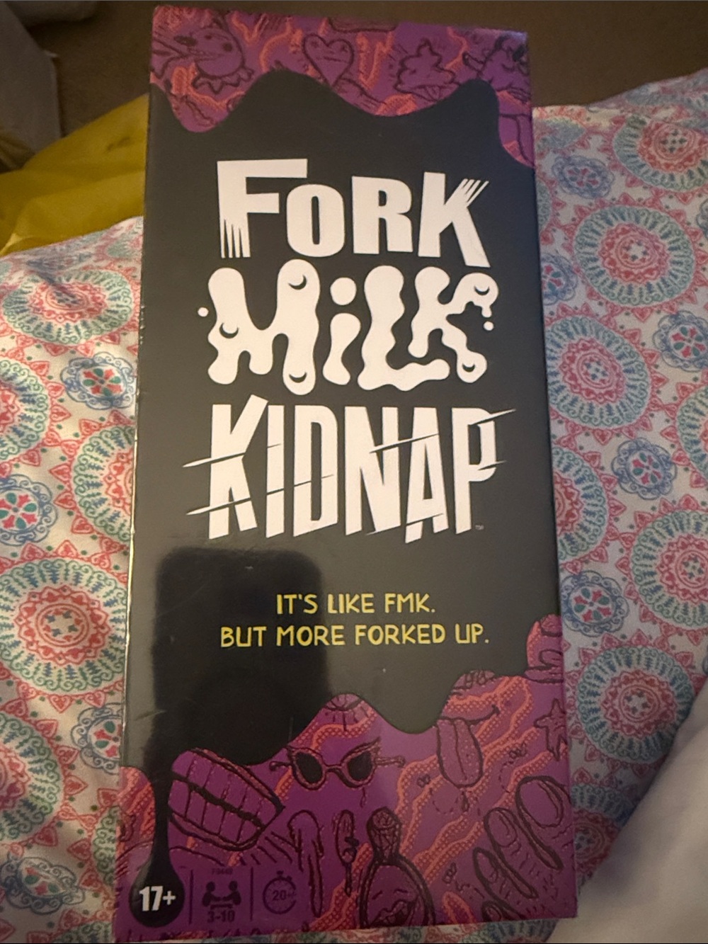Hasbro Fork Milk Kidnap Board Game - Black, Purple, Yellow